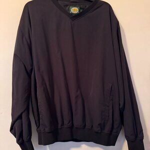 Black v neck pullover windbreaker jacket from Cabela's size Large